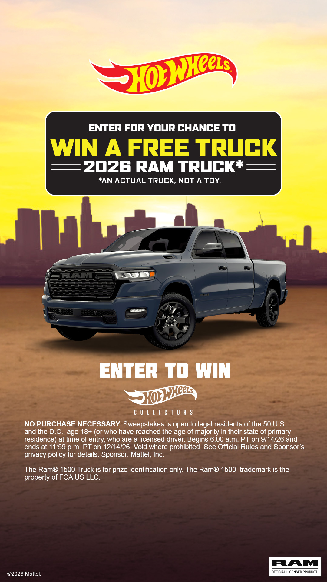 Hot Wheels® Sweepstakes